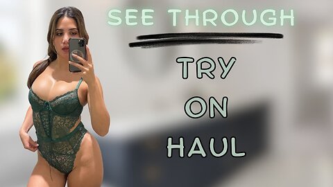 [4K] Transparent Fashion | Try On Haul (See Through)