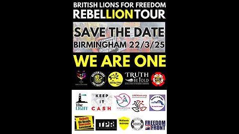 Live British Lions For Freedom RebelLionTour Birmingham 22.03.2