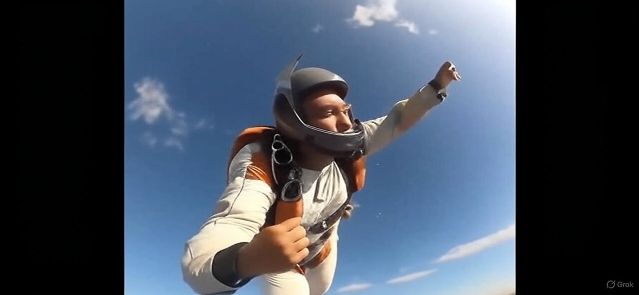 Skydiver’s Heroic Save: Superman Catch After Insane Collision!