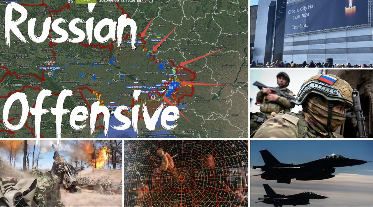 Battlefield Ukraine - Russian Offensive. Ukrainian Terror. F-16 Down..