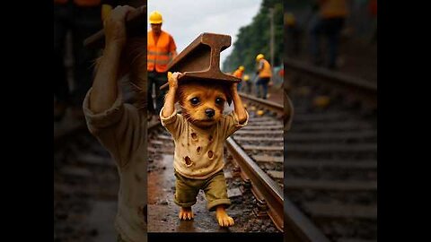 The poor puppy didn't have pig so, his rich friends making of him