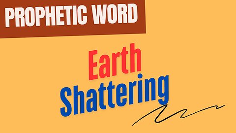 Prophetic Word - Earth Shattering Moves