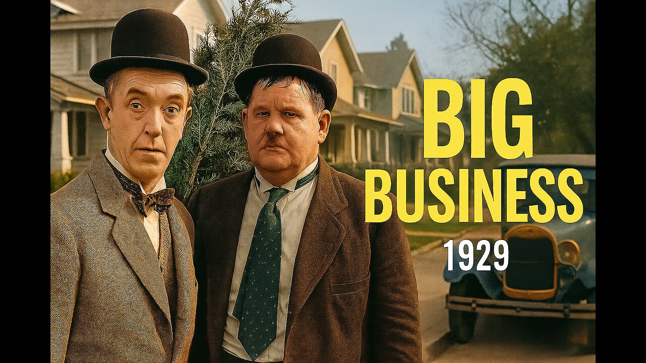 Big Business (1929) – Laurel & Hardy’s Silent Comedy Masterpiece | Full Movie
