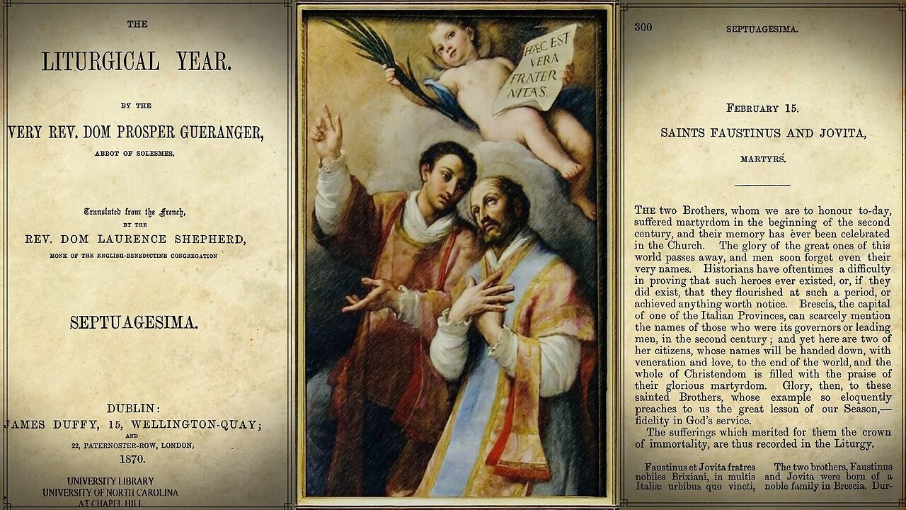 Saints Faustinus and Jovita {February 15} ๐๐ง