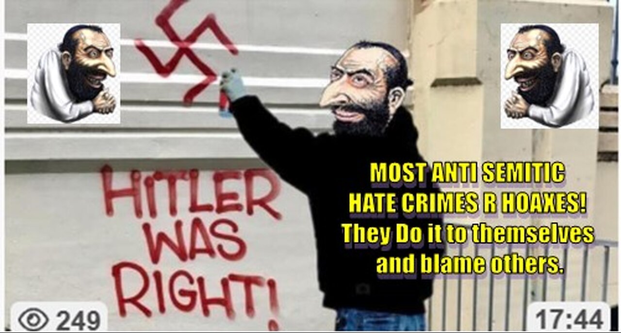 MOST ANTI SEMITIC HATE CRIMES R HOAXES! They Do it to themselves and blame others.
