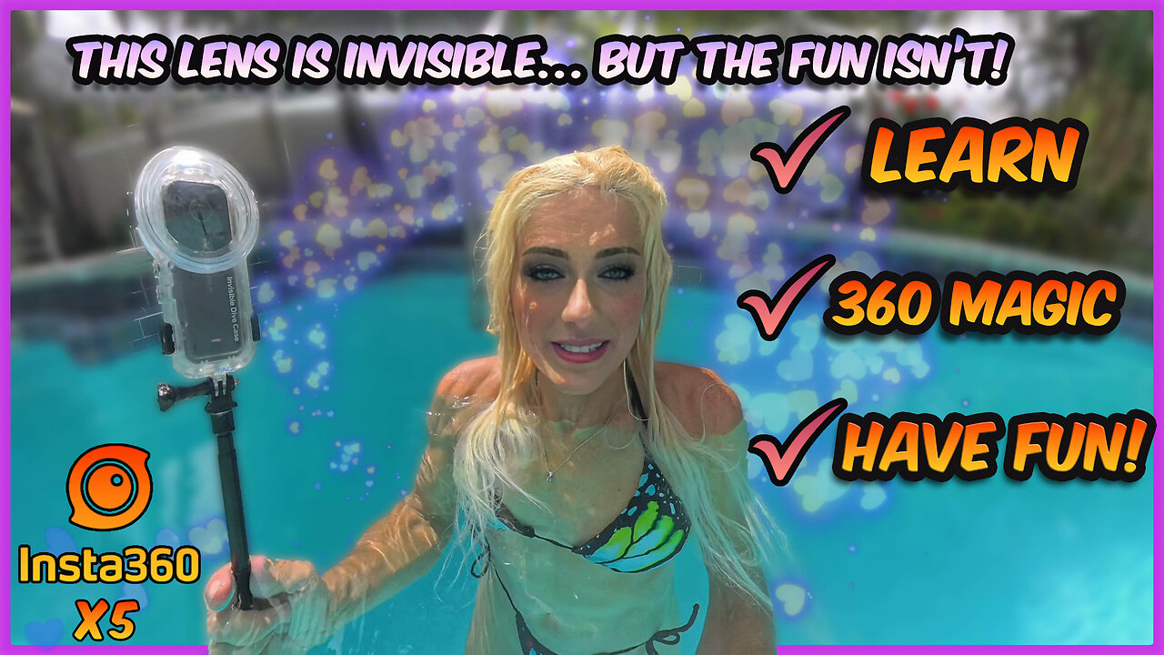 This Lens is INVISIBLE But the Bikini Fun Isn’t 💦 Insta360 X5 Underwater Test