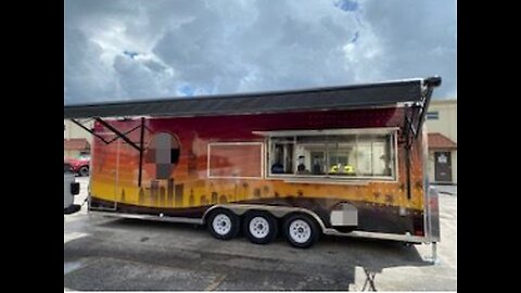 Like New - 2022 8' x 29.5' Concession Trailer | Mobile Vending Unit for Sale in Florida!