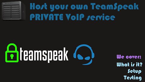 Host your own TeamSpeak PRIVATE VoIP service in a Synology NAS