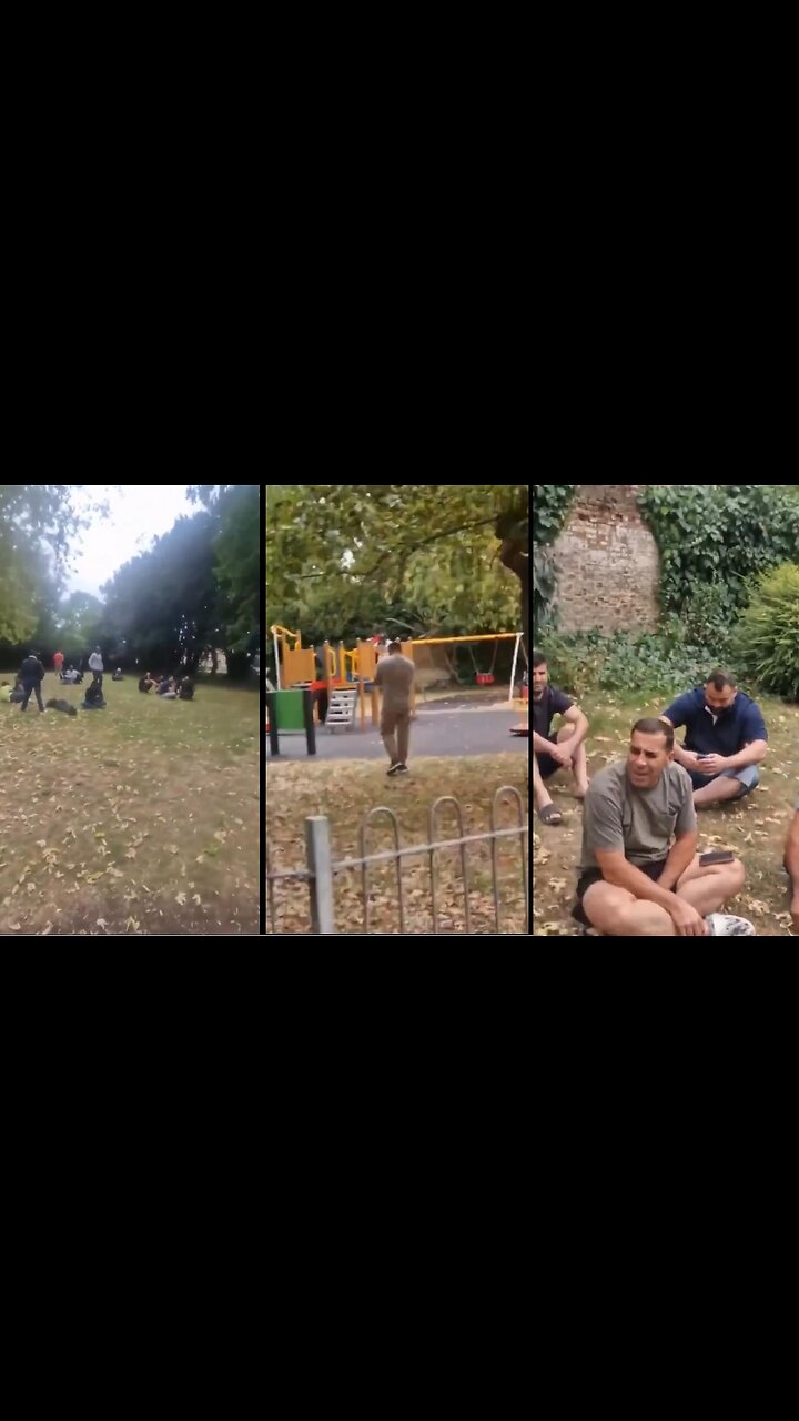 In Childrens Park, Englishman asks: Why are you in England? Youre putting our children at risk