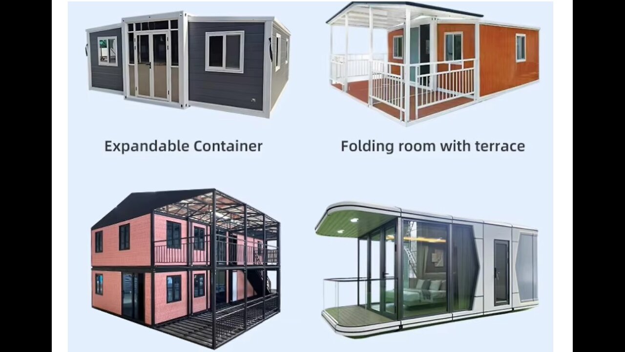 Prefab Dual-Wing Expandable Container House Foldable Modular Design Steel Structure