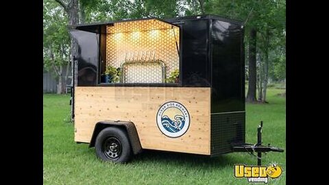 2025 5' x 9.5' Beer Tap Trailer Mobile Kegger Beverage Tailgating Trailer with Solar Power