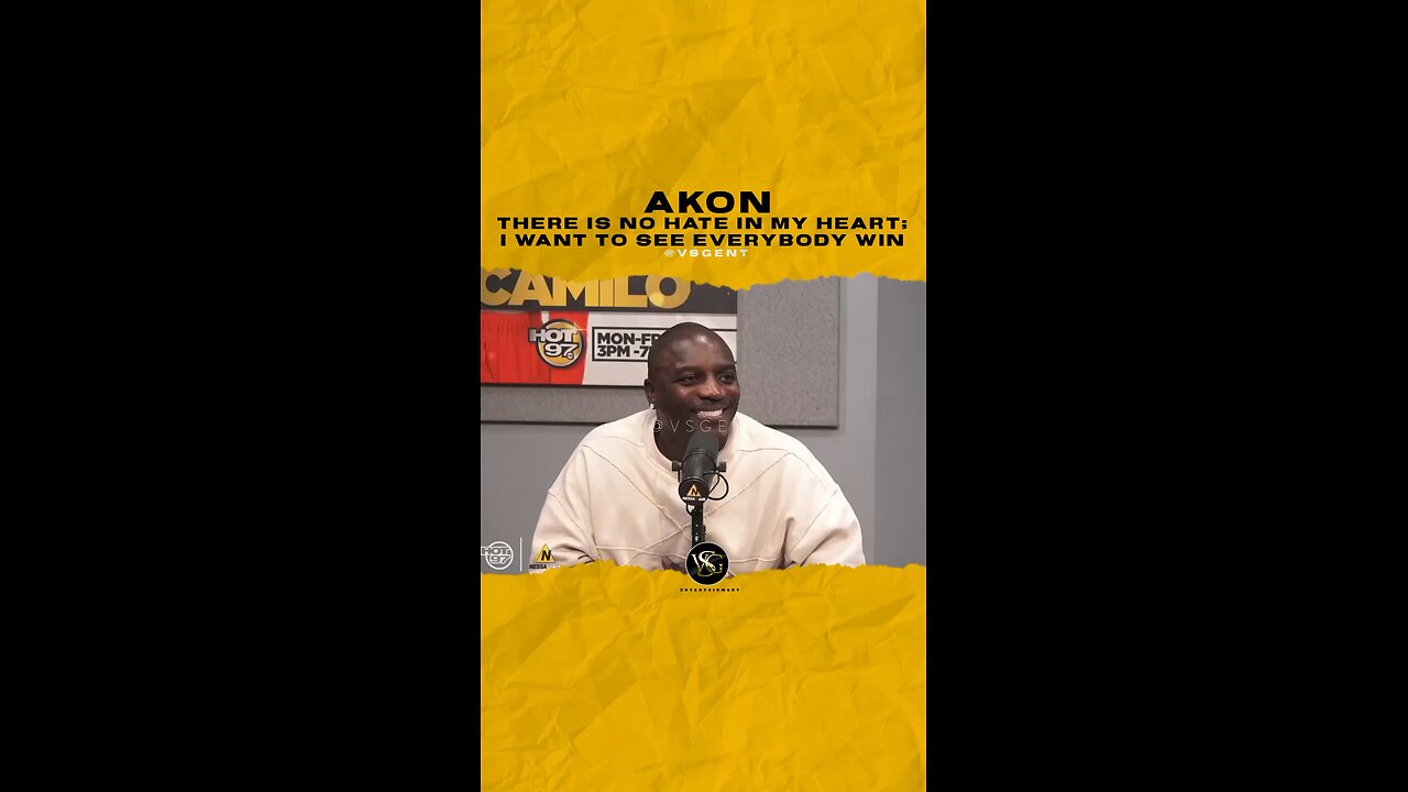 @akon There is no hate in my heart; I want to see everybody win