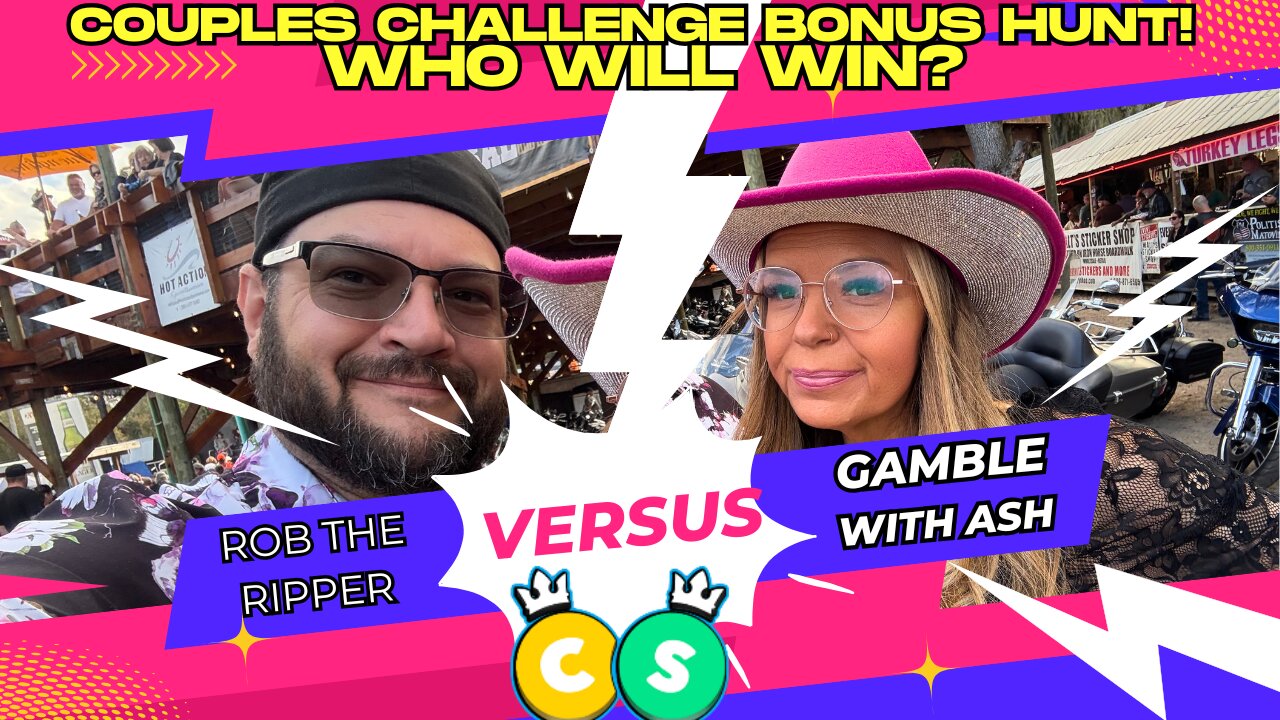 Couples Challenge Bonus Hunt! 🎰💰 Rob the Ripper vs. Gamble With Ash – Who Wins?!