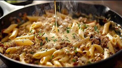 Incredibly delicious pasta with minced meat in 15 minutes! The simplest recipe for dinner!