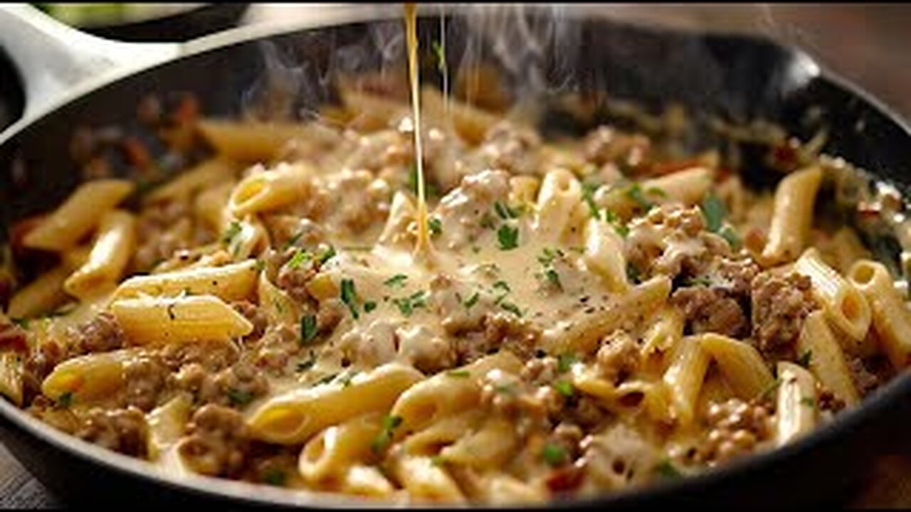 Incredibly delicious pasta with minced meat in 15 minutes! The simplest recipe for dinner!