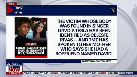 Authorities identify body found in singer D4VD's Tesla as missing teen girl