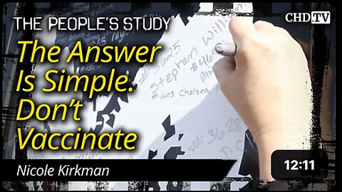 "Simple Solution: Choose Not to Vaccinate"