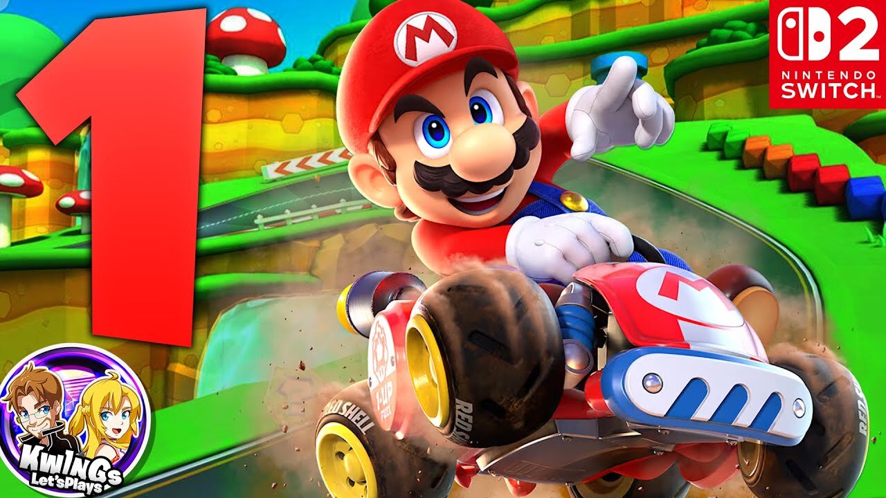 Nintendo Switch 2 FIRST LOOK - Mario Kart World MUSHROOM Cup (Switch 2)