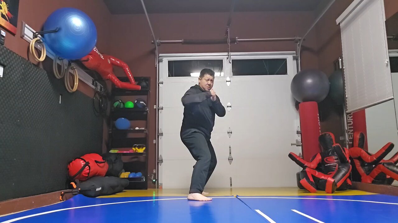 WTD Sliding Hook Kick to Axe Kick sequential