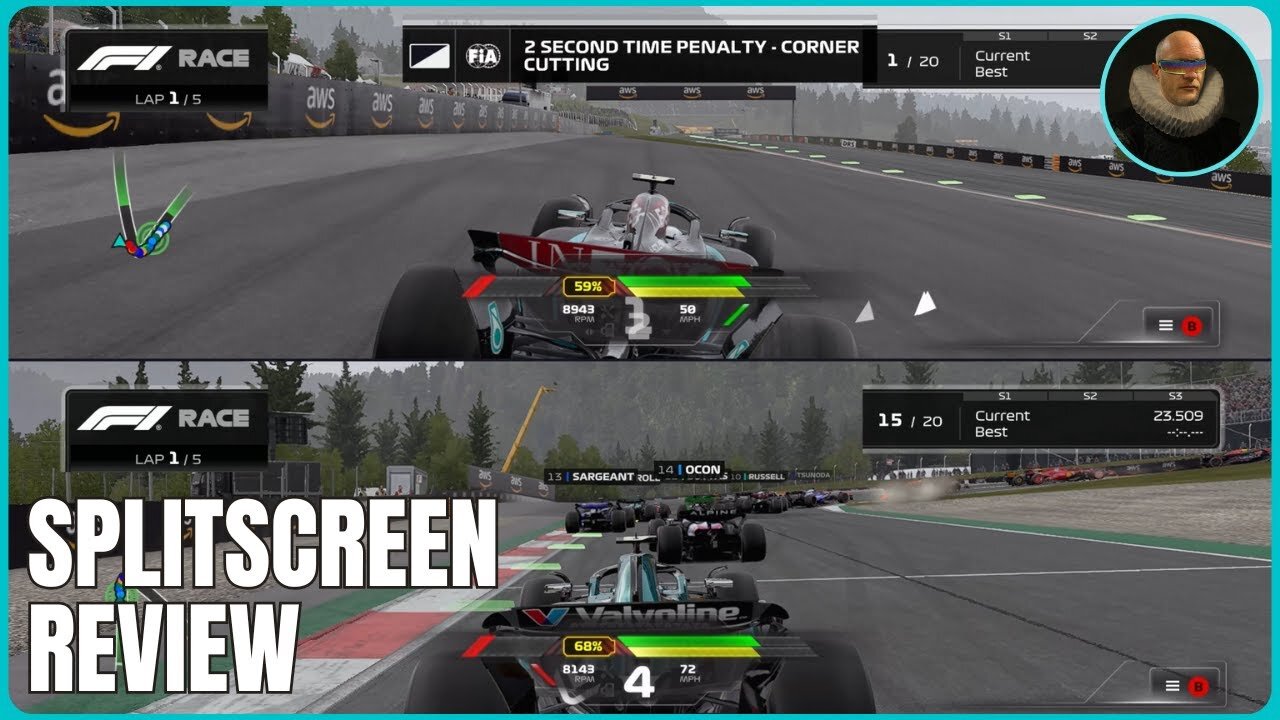 F1 2024 Spilt Screen Review