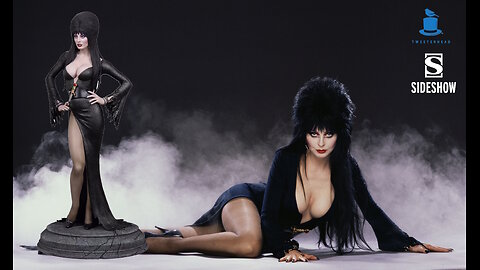 Elvira: Mistress of the Dark (Black Glitter Dress Variant) [Slideshow & Tweeterhead]