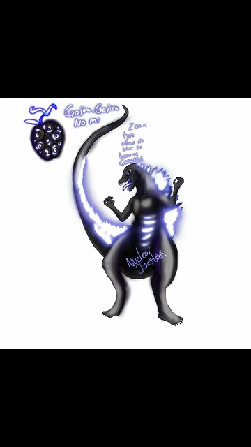 Oc Speedpaint Gojira- Gojira No Mi zoan devilfruit