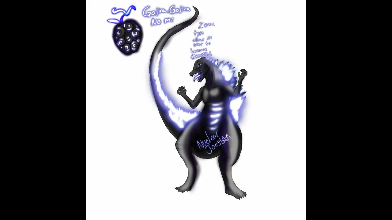 Oc Speedpaint Gojira- Gojira No Mi zoan devilfruit