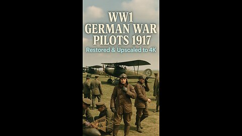 Sky Kings of WW1: Rare German Pilot Archives Restored & Upscaled! 🛩️👑