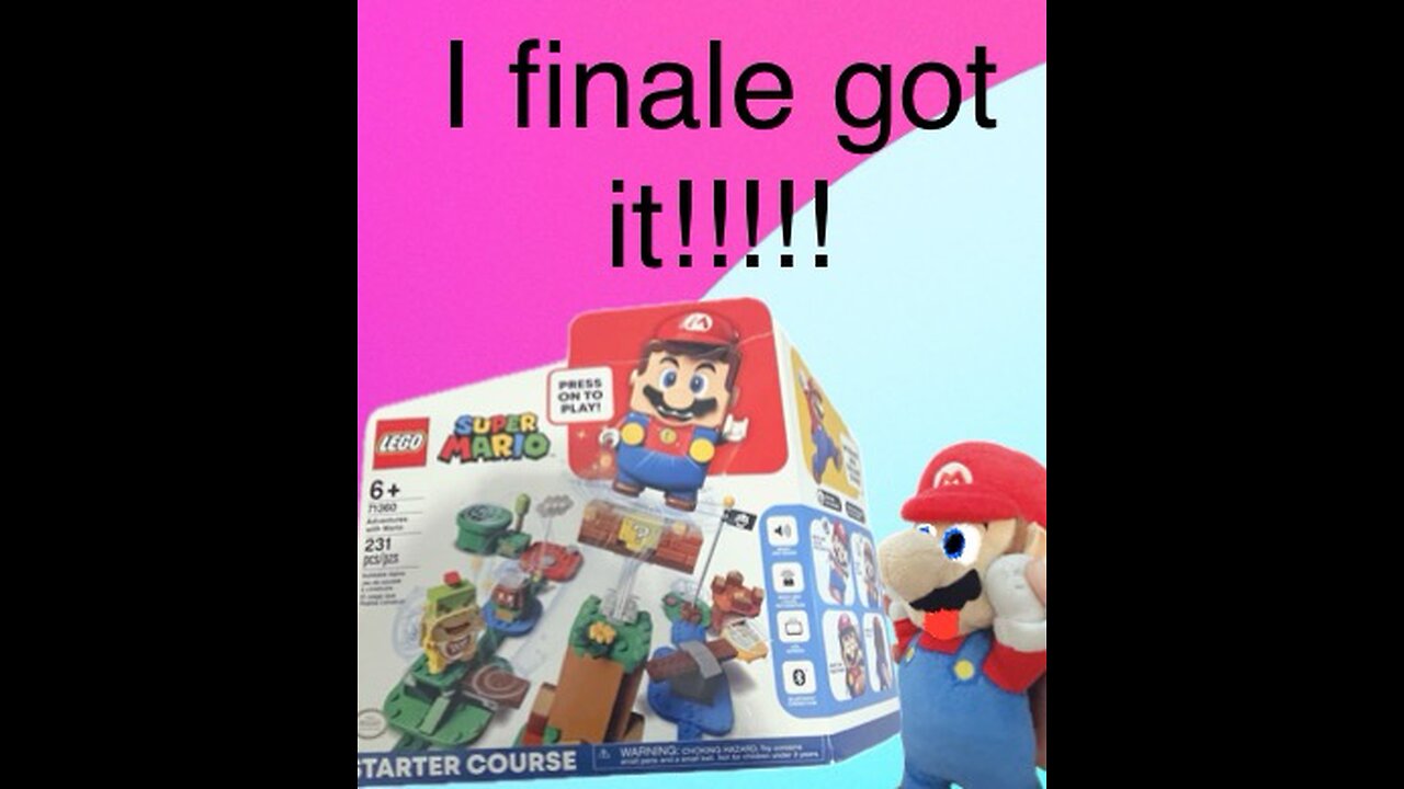 The funny Mario bros. Mario gets the lego Mario starter course