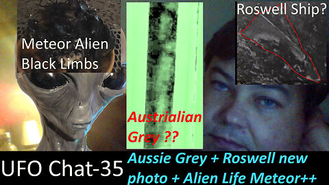 UFO Chat with Paul -35 New Roswell crash site photo + Grey Alien Image + viral UAP vids analyzed