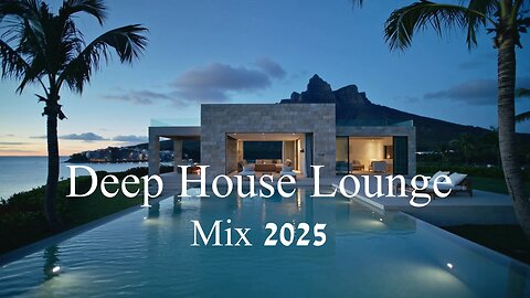Deep House Lounge Mix 2025 | Sunset at the Modern Beach Vill