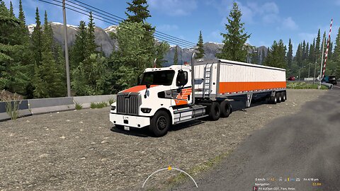 ATS, Uphill 7% grade, Western Star 49x, 42 t, automated manual transmission