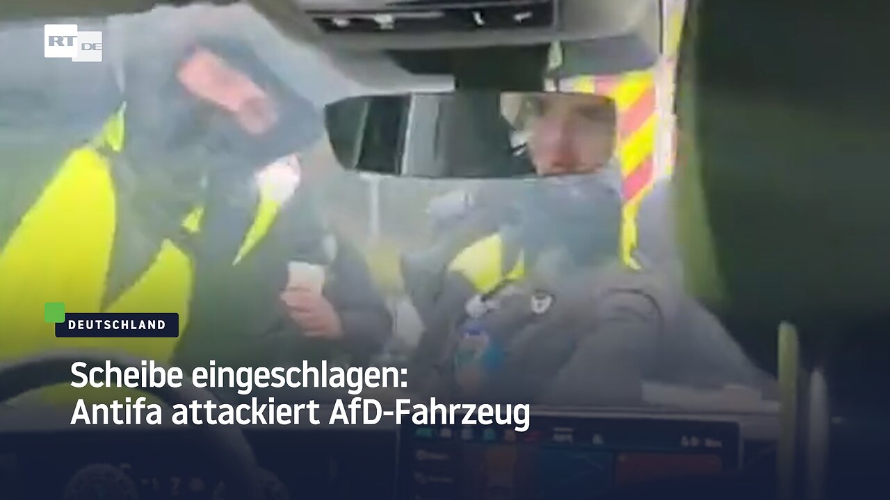 Scheibe eingeschlagen: Antifa attackiert AfD-Fahrzeug