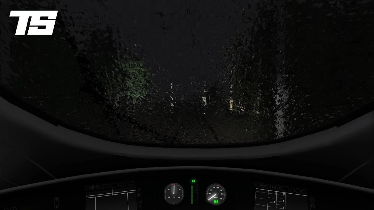 Working GRAVEYARD As A Conductor | Rain Sounds | Train Simulator Classic Ambience