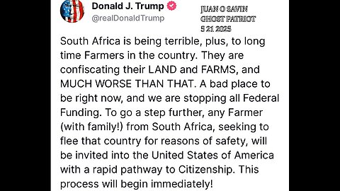 Juan O Savin - Trouble Spots in Africa President Trump, Q&A- Ghost Patriot - 5 21 2025
