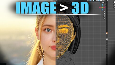 Image to 3D Face (WITH Topology) - PROMO