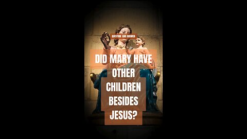 DID MARY HAVE OTHER CHILDREN? NO #truth #jesus #mary #joseph #ihs #church #bible #christian #saints