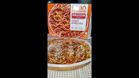 Eating Lean Cuisine Spaghetti With Meat Sauce, Dbn, MI, 8/19/25