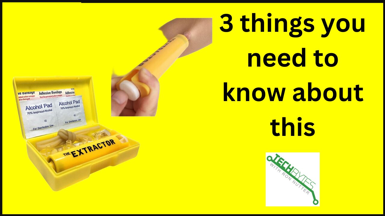 3 Things to know about the Insect Bug Bee Sting Snake Bite Venom Extractor