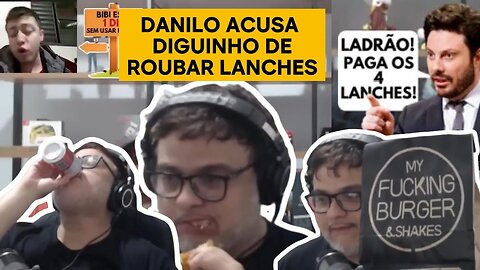 DANILO GENTILI ACUSA DIGUINHO DE ROUBAR LANCHES DO SEU COMEDY