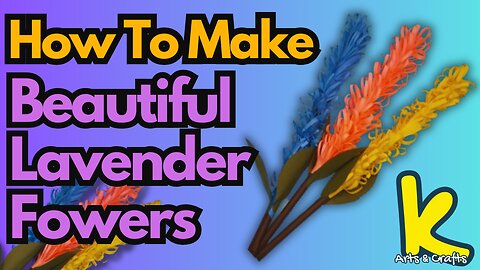 How to Make a Lavender Flower with Paper | Easy DIY Paper Flower Craft