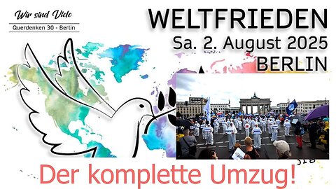 🔥 Wir fordern FRIEDEN – Berlin zeigt Gesicht! | Friedensdemo 2.8.2025 🚶‍♂️🕊️