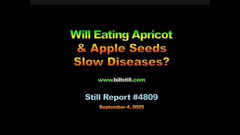Eating Apricot & Apple Seeds May Slow Disease, 4809