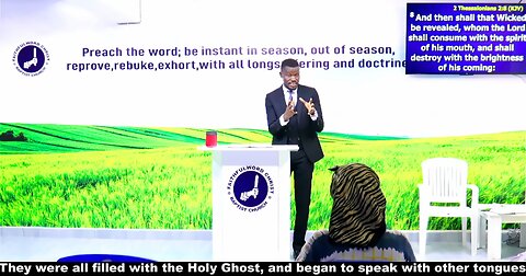 They were all filled with the Holy Ghost, and began to speak with other tongues.