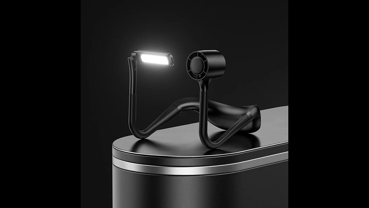 2-in-1 LED Usb Hanging Neck Light & Fan
