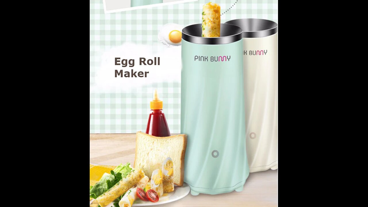 Electric Mini Breakfast Egg Roll_Omelette Maker, Fast and Durable,Suitable For Children and Elderly