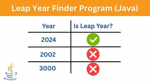How to Write a Leap Year Finder Program in Java | Java