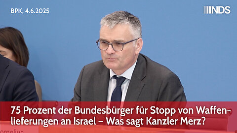 75 Prozent der Bundesbürger für Stopp von Waffenlieferungen an Israel – Was sagt Kanzler Merz? | BPK