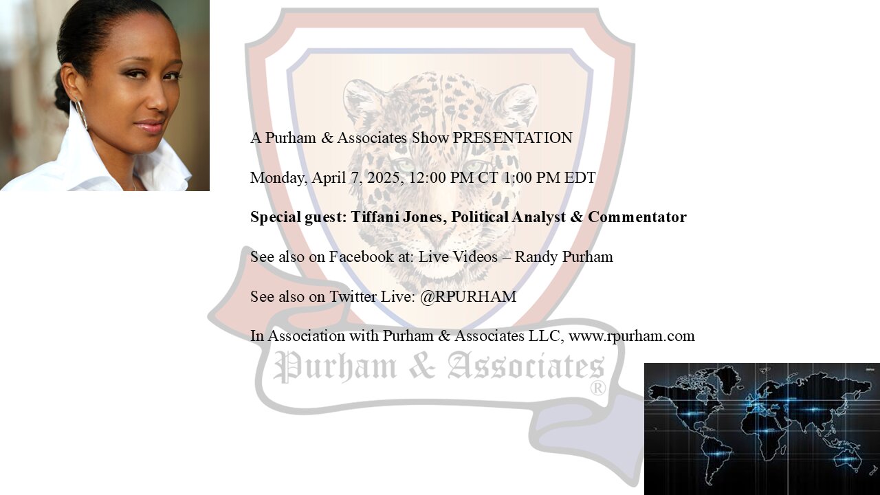 Special guest: Tiffani Jones, Political Analyst & Commentator