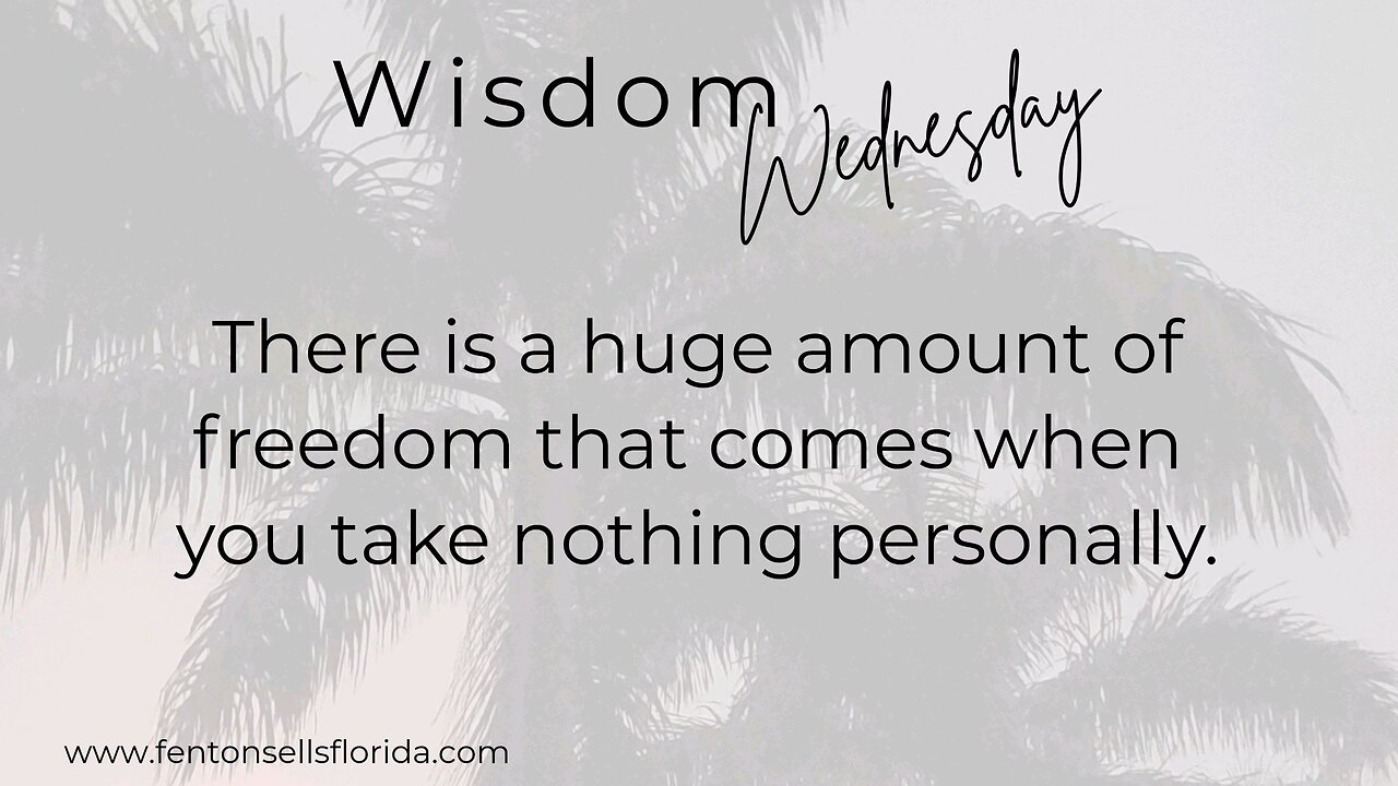 Wisdom Wednesday